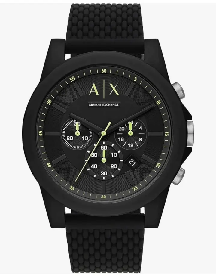 Armani Exchange – Reloj Cronógrafo para Hombre con Correa de Cuero, Acero o Silicona 