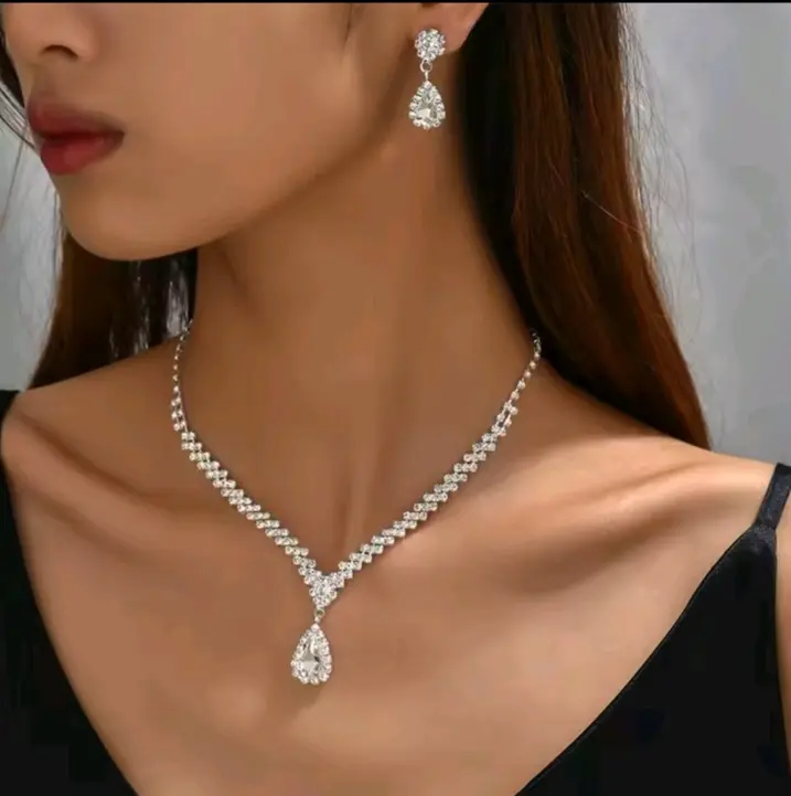 Conjunto de collar, Ideal como regalo para bodas, banquetes y fiestas.