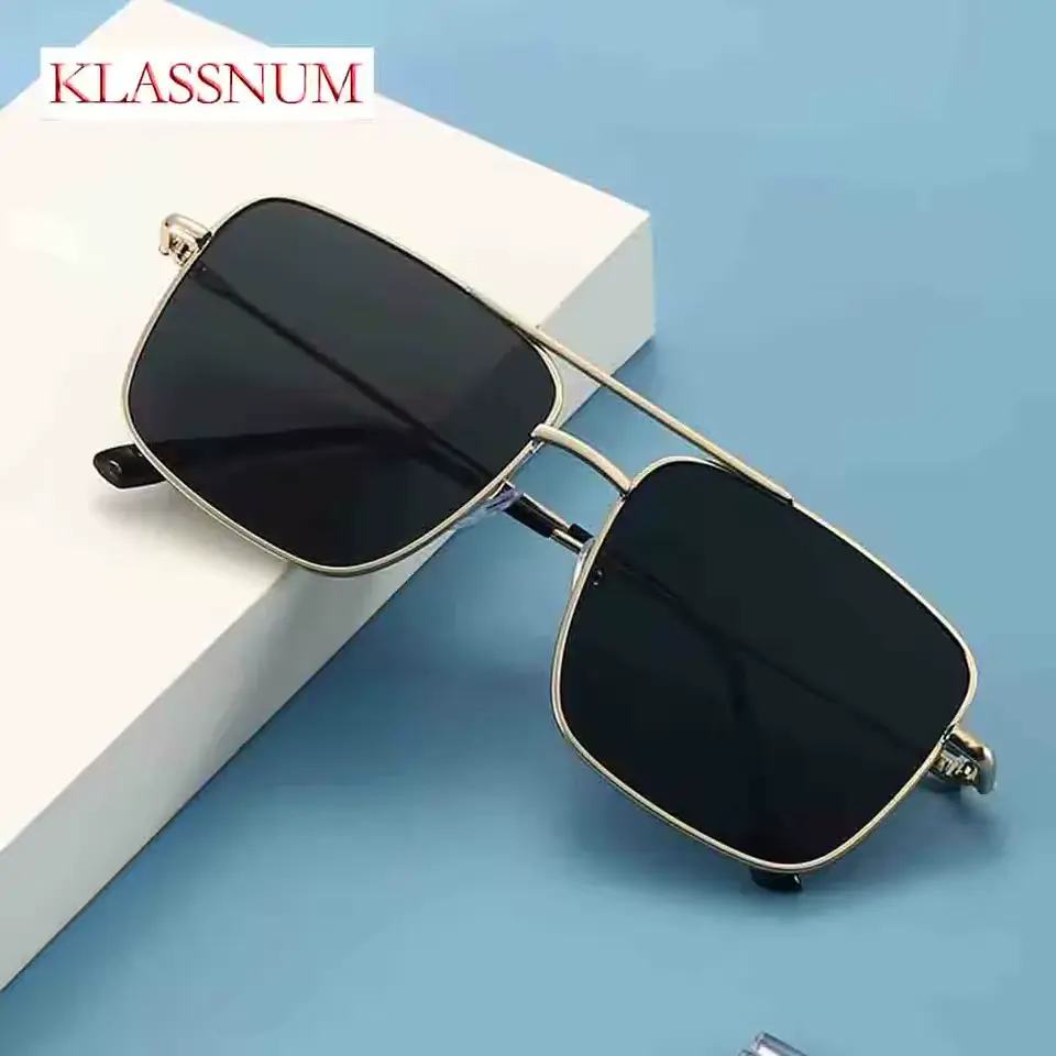 Gafas de sol con montura metálica de moda KLASSNUM, 
