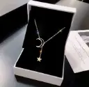 Collar de colgante en forma de cruz elegante para dama 