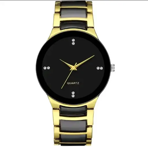 ORLANDO Luxury – Reloj Masculino en Negro y Oro con Acabado de Alta Gama 