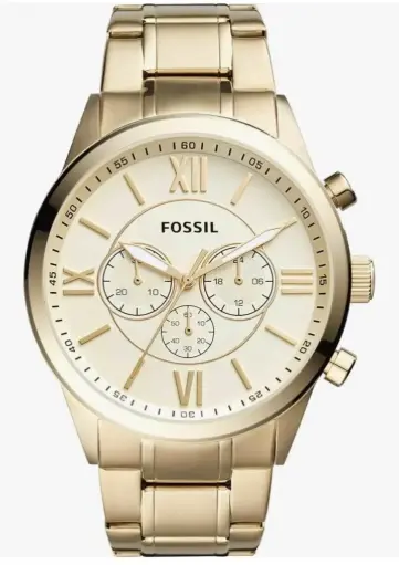 Fossil Flynn – Reloj Cronógrafo Dorado para Hombre en Acero Inoxidable (BQ1128) 