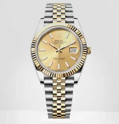 Rolex Datejust 41 - Champagne Dial - Yello Rolesor CaseYellow Gold Case